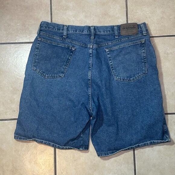 Wrangler Hero Originals Blue Denim Jorts Mens Size 38 Skater Y2K Grunge 606T3SD - Picture 7 of 8
